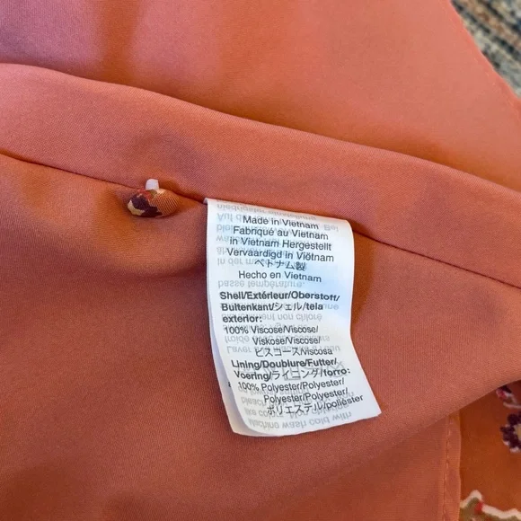 Madewell Women’s Flutter-Sleeve Button Down Dress in Ginger Floral Size 10 - Picture 12 of 16